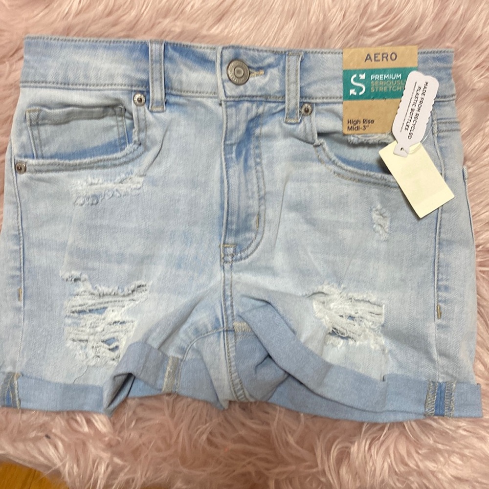 Aero Postel shorts white washed